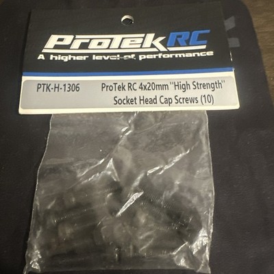 Protek Rc 4x20mm High Strength Socket Head Cap Screws (10) - PTK-H-1306 - New