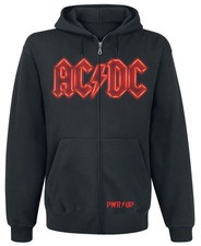 ACDC Kapuzenjacke Herren PWR UP schwarz Band-...