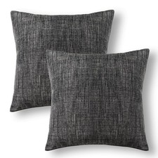 Fax Linen Solid Decorative 26x26 Pillow Cover/Euro Sham/Cushion Sham Prime, Velv