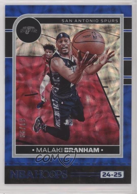 2024-25 Panini NBA Hoops Blue Scope 61/99 Malaki Branham #79 1c8t