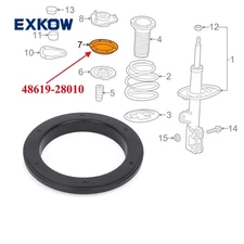 2x Front Strut Mounting Bearing For Toyota RAV4 Prius Noah Lexus 48619-28010