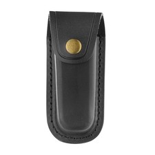 Leather Knife Sheath, 4" Black Pocket Knife Sheath, Folding Knife Case, Knife Ho