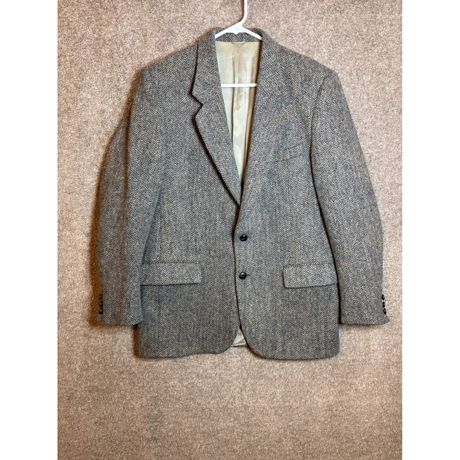 Harris Tweed Mens Blazer Sport Coat 100% Virgin Scottish Wool Made in Scotland