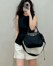 【New】 LONGCHAMP Le Pliage Energy Top Handle Bag S size From japan Black