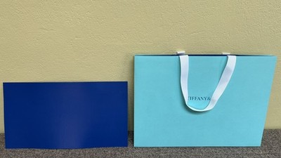 Tiffany & Co Blue Gift Bag 15.25 x11 x8 