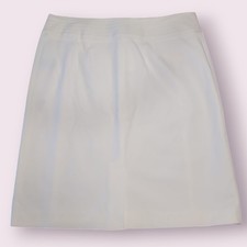 J. McLaughlin Ivory Cotton Bi-Stretch Pencil Skirt Size 0 Classic Boho Chic NWOT