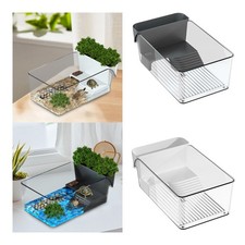 Small Turtle Tank Reptile Habitat Home Use Decorative Starter Kit Terrapin