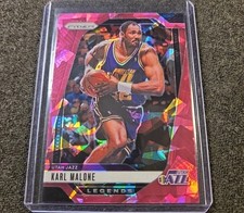 Karl Malone Pink Cracked Ice Legends 2024 25 Prizm Basketball Utah Jazz