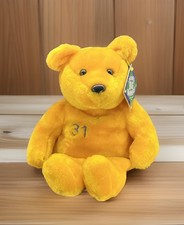 Salvino's Big Bammers Mike Piazza Teddy Bear Plush 31 Yellow New York Mets Vtg