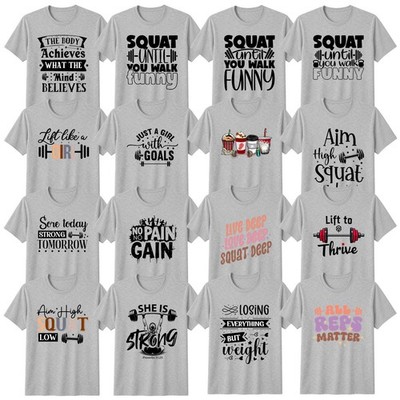 Lustiges Gewichtheben T-Shirt Gym Motivation Fitness Liebhaber Geschenk