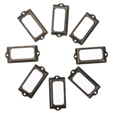 30 Pcs Iron Antique Furniture Label Holders for Drawer Cabinet Use
