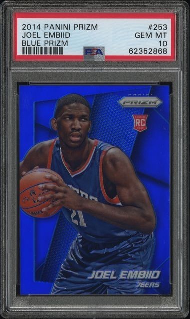 Joel Embiid RC Blue Prizm /99 PSA 10 2014 Prizm Rookie 💎