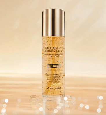 ? 3W CLINIC Collagen & Luxury Gold Toner 200ml ? Firming & Hydrating Care ?