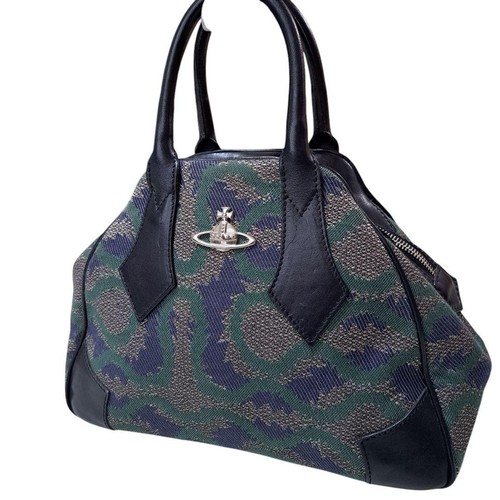 Authentic VivienneWestwood yasmin orb tote bag hand canvas y2k rare women's