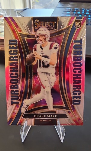 2024 Panini Select - Watercolors Drake Maye #24 (RC)