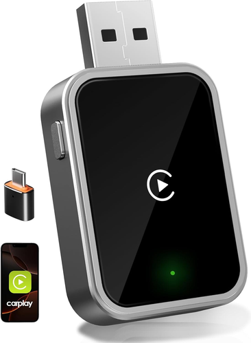 CarPlay Wireless Adapter per iPhone, Mini Car Play Wireless Dongle