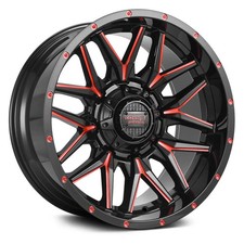 Impact Off-road 819 Wheels 20x10 -12 5x127 106.1 Black Rims Set Of 4