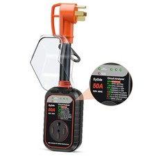 RV Surge Protector 50 Amp, RV Circuit Analyzer with Waterproof 50Amp-Orange