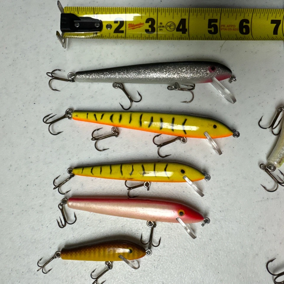 Lot 8 Vintage Poe’s Lures RC-1, Elite, Rick Clunn Crankbait Fishing Nice Mix - Image 2 of 4