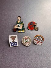 Lot of 5 NFL and College Football Pins Aaron Rodgers Buffalo Bills Bowl Games