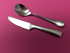 Yamazaki Andersen HAFNIA Stainless 1 Butter Knife / 1 Sugar Spoon (Japan)