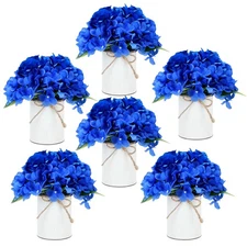 Flower Table Centerpieces - Set of 6 Floral Arrangement Artificial Wedding Hy...