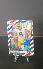 2024 Panini Prizm - Christian Watson #103 Red White & Blue Prizm