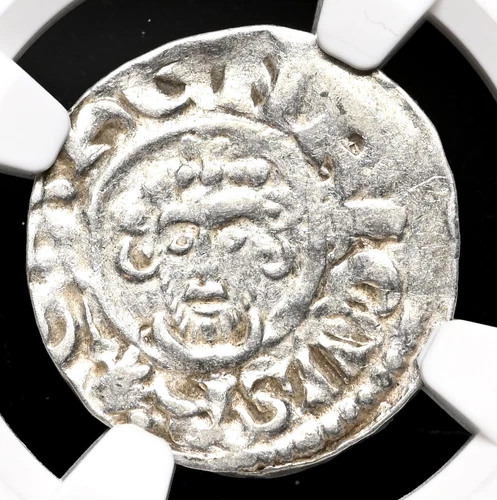 ENGLAND. John Lackland. 1199-1216. Silver Penny, Abel on London, NGC XF40