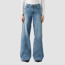 K-196 Levi's Women's - 27X32 728 High Rise Wide Leg Jeans - Blue
