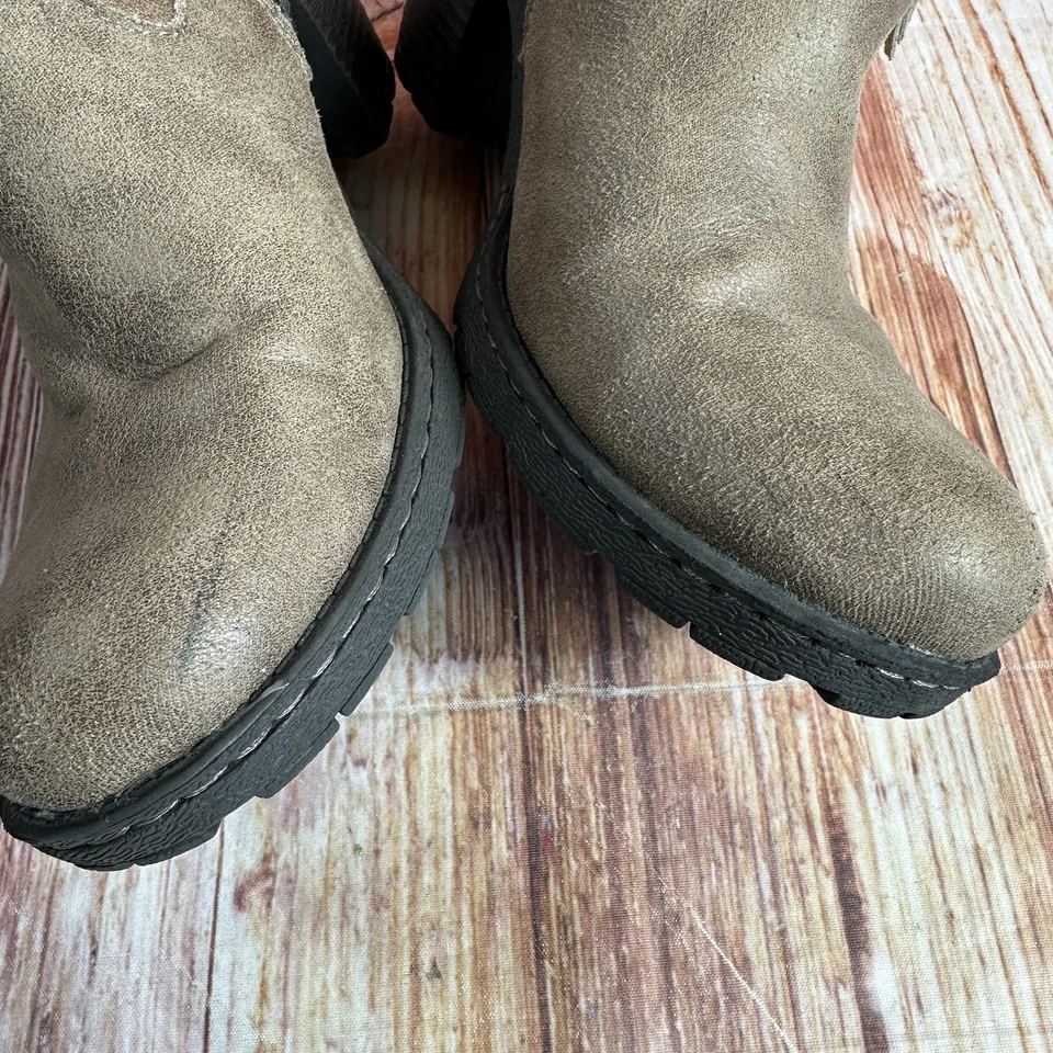 boc ALICUDI женщин размер 9 коричневый стороне молнии блок каблука ботильоны - Изображение 4 из 4