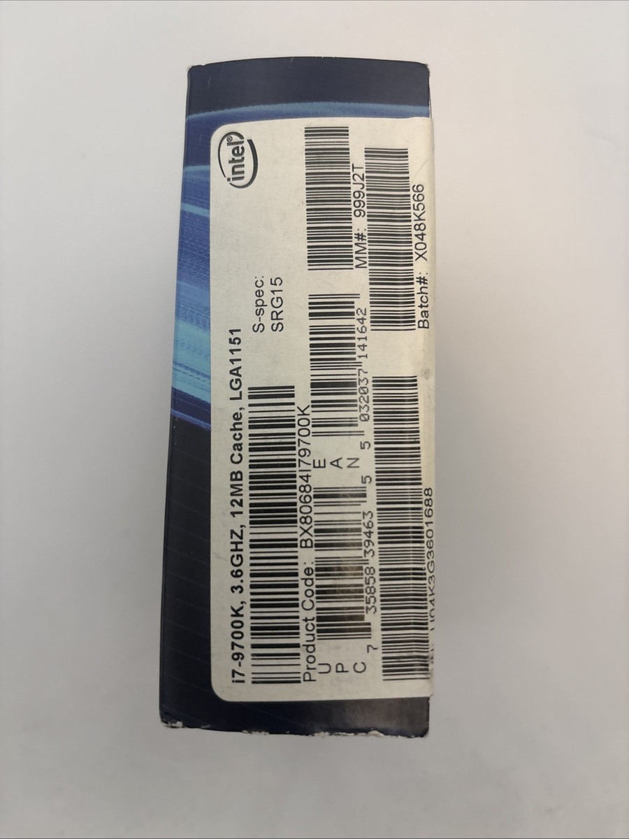 Intel Core i7-9700K 3.6 GHz Octa-Core Processor (BX80684I79700K