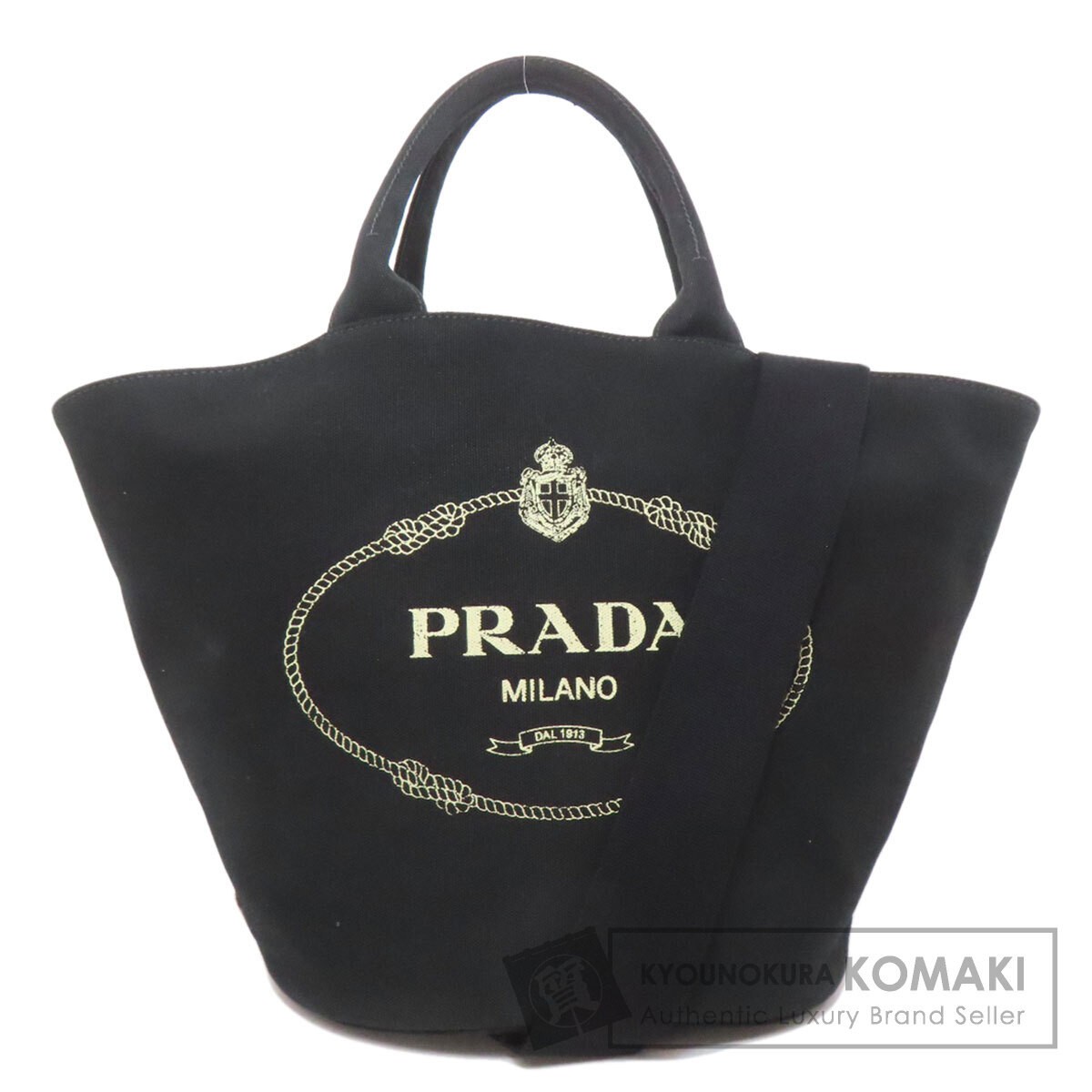 PRADA 1BG163 Canapa Tote Tote Bag Canvas Ladies Used from japan