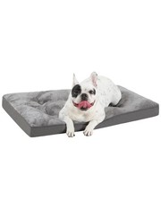 Dog Bed for Crate Washable Plush Medium Size Dog Kennel Pad with Anti-Slip Bo...