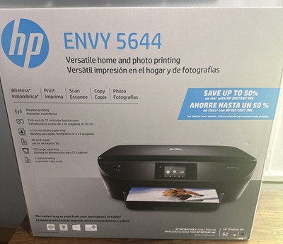 HP ENVY 5644 All-in-One Wireless Printer New and sealed in Box Instant Ink