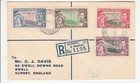 Southern Rhodesia ' Registered Cover' Scott # 38-41 "Salisbury 16 JUL 1937" — photo 1