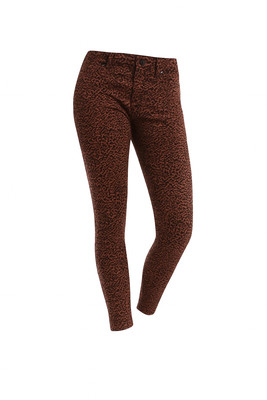 Mavi Tess High Rise Skinny Jeans Women s W24 L27 Brown Leopard Print Stretch NEW