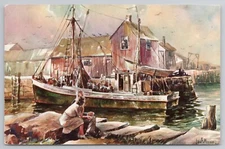 Seascape Watercolor James F Murry Art Postcard