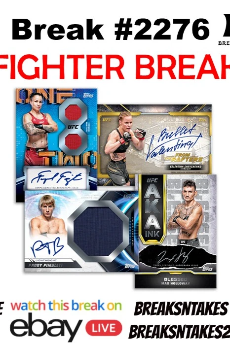 Break #2276: 2024 Topps Knockout UFC Hobby CASE (8 Box) Fighter Break