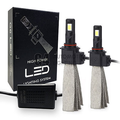 2x Fanless HB3 9005 Canbus LED Headlight Kit 6000K Xenon White Bulb Super Bright