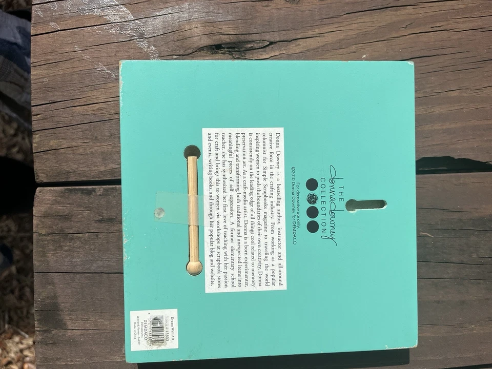 Donna Downey Demdaco Soporte Colgante Pared Inspirador Sueño Flores Metal Foto 2 de 3