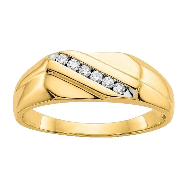 Yellow Gold 14k Rings for Men 7.5 Ring