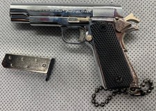 Pistolet 1911 A1 Chrome (Echelle 1:3) + 1 Munition + Chargeur - Version Boite