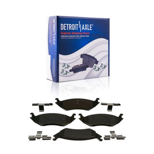 Front Rear Drilled Rotors Brake Pads Front Calipers for Dodge Ram 1500 Classic - Picture 7 of 7