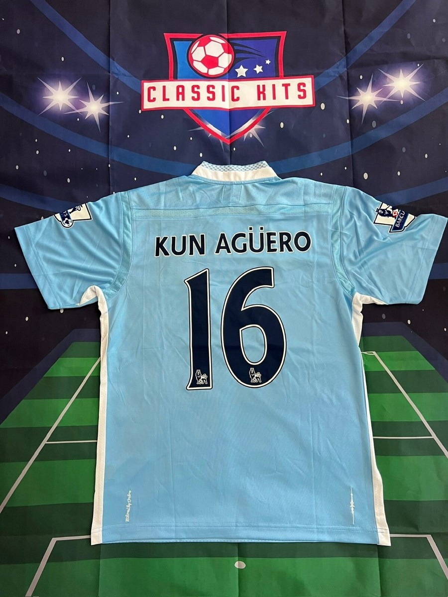 Kun Agüero 11-12 Manchester City Home Retro Jersey #16 | eBay