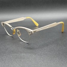 US Optical VTG 5 1/2 Alum 44 Eyeglasses Frame Brush Gold 1/10 12k GF 22 Used