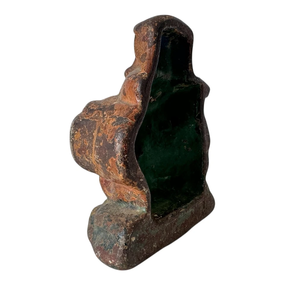 Antiguo tope de puerta o sujetalibros de velero de hierro fundido - decoración náutica Foto 4 de 4