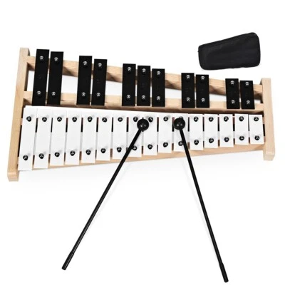 COSTWAY 27 Noten Glockenspiel Xylophon mit Schlägel & Tragetasche
