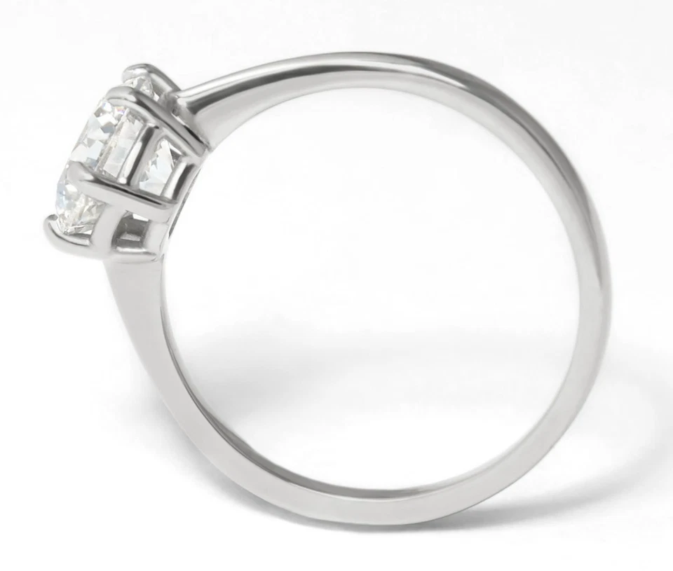 Diamant Damen Ring in 585 Weißgold mit 1,57ct Labgrown Solitär Diamant, VVS2 & F - Bild 4 von 4