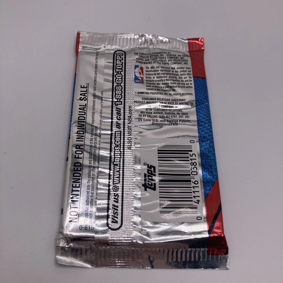 2003 Topps Finest Basketball Pack - 1 Pack Factory Sealed - Lebron Rookie? - Image 2 of 2