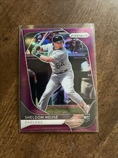 2020 Panini Prizm Sheldon Neuse Oakland Athletics Rookie Purple Prizm #46